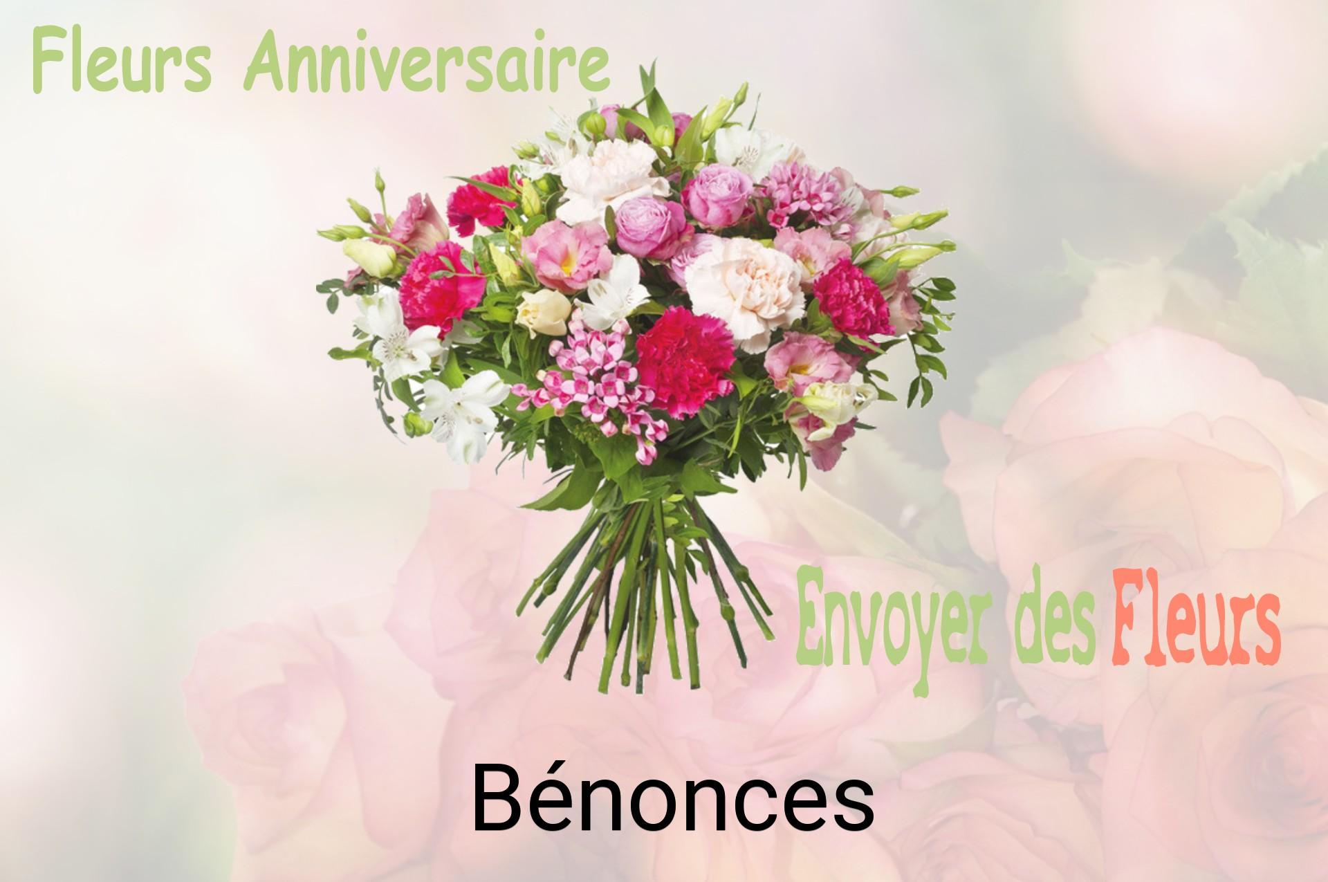 Bouquet de fleurs d’anniversaire livré à Bénonces
